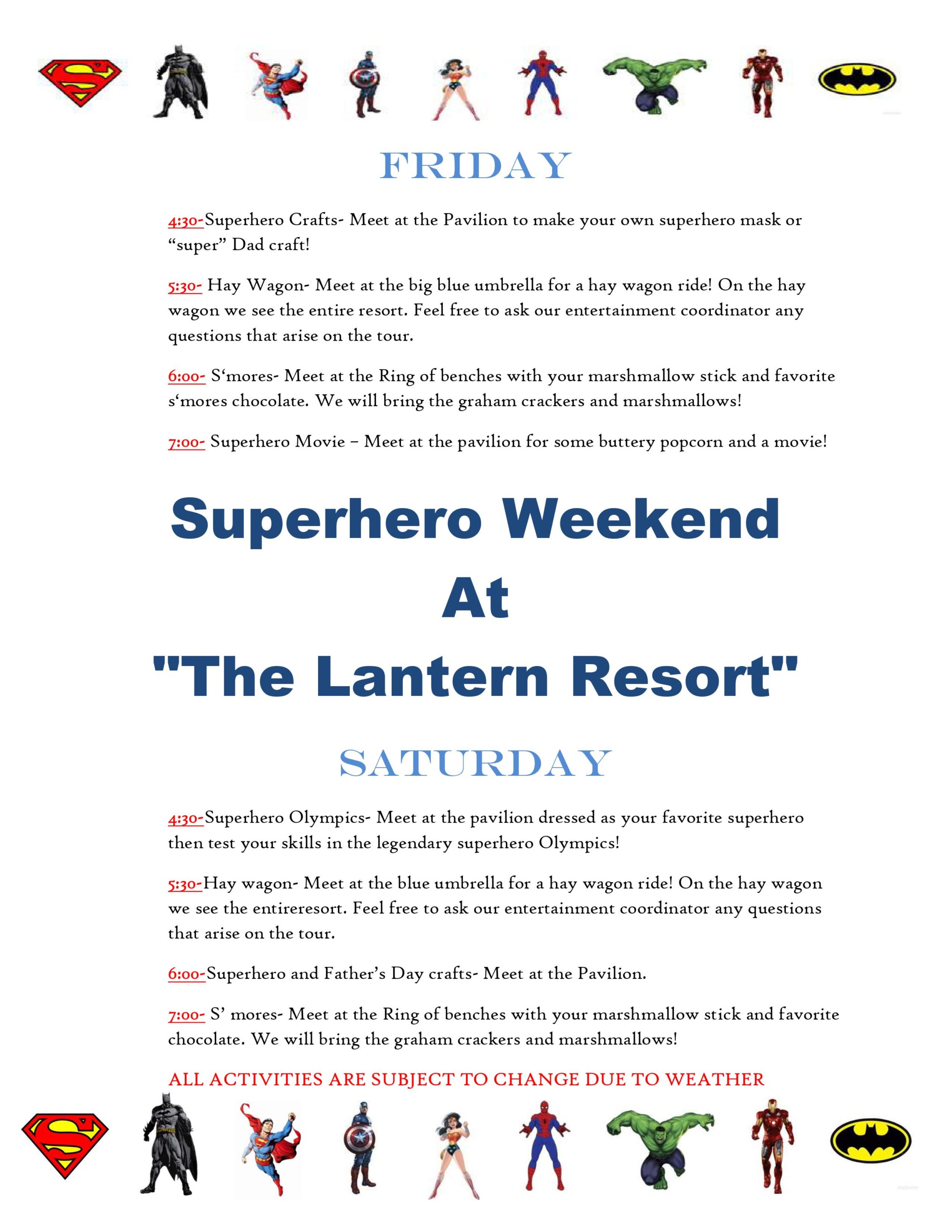 Super Hero - The Lantern Resort